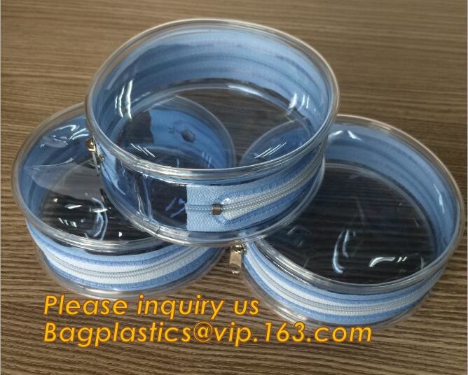 Factory Custom made Environmental PVC clear packaging toy storage handle bag,plastic tote packaging bag with handles fro