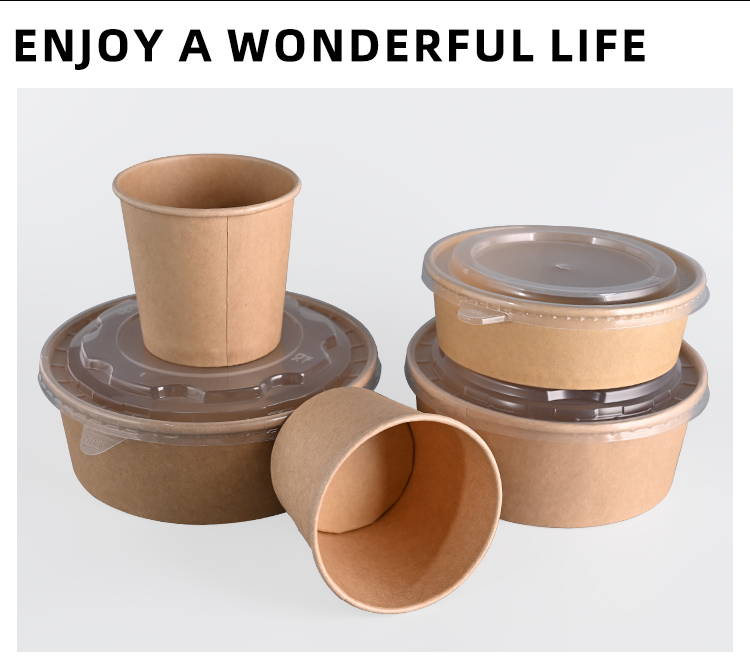 Portable Durable Cardboard Food Containers Paper Food Storage Containers