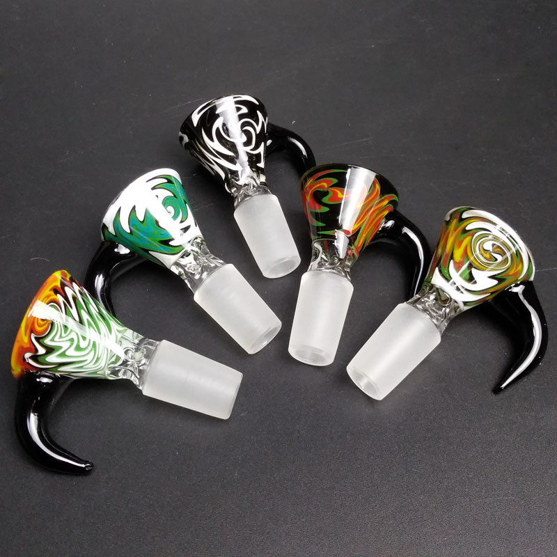 Daily Use Glass Bongs Accessories Funnel Slide Piece With 14mm Male Joint