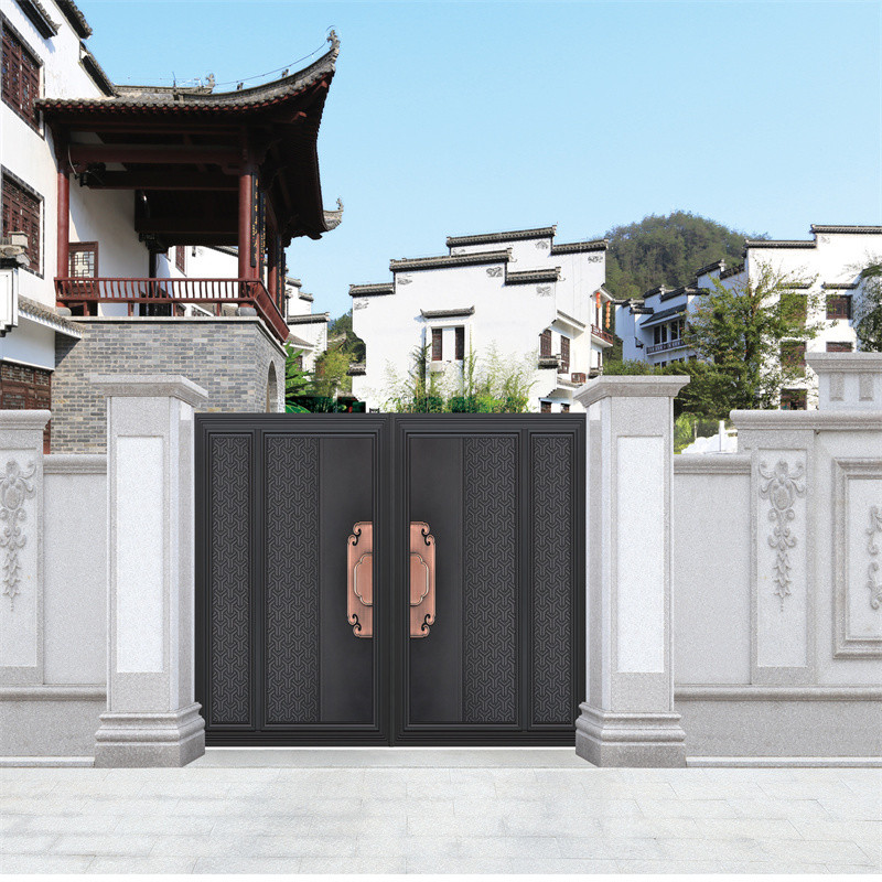 Laser Cut Aluminium Driveway Gates Slatted Panel Customized