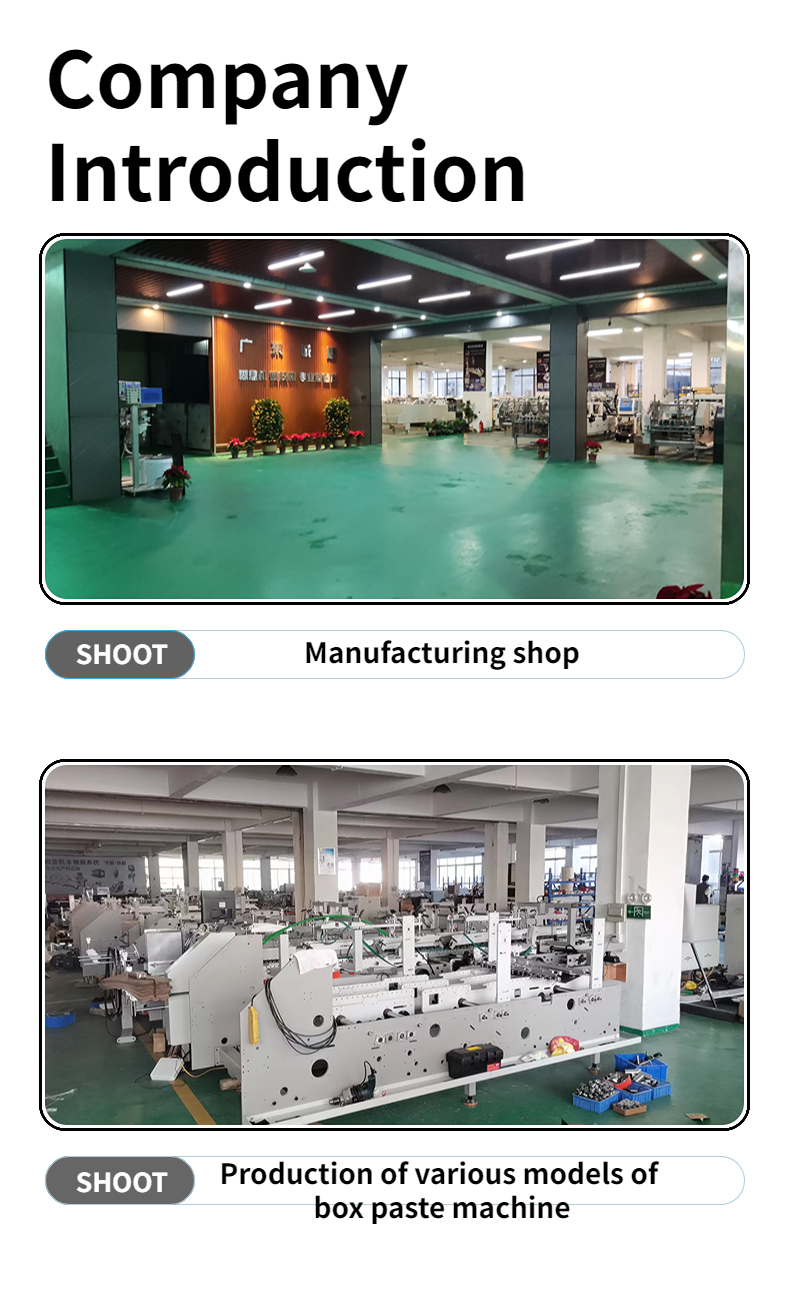 Automatic Folder Gluer Machine ZH 800 Electric Driven Side Glue Box Straight Line Box