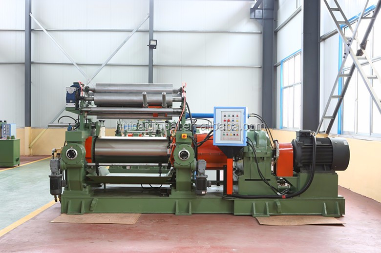 Rubber Two Roll Mills Open Mixing Mill with Friction Ratio 1 1.27m/min