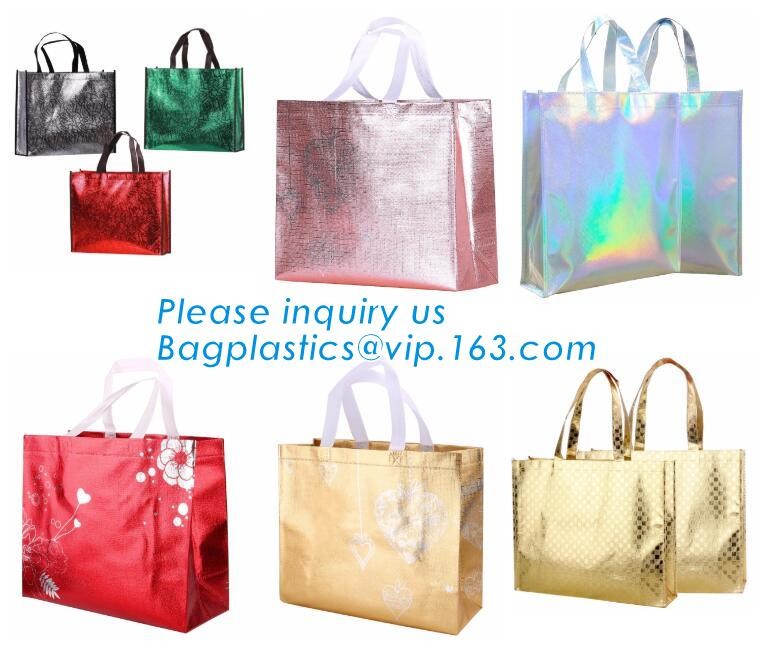 non-woven promotional shopping bag ultrasonic non woven bag, Custom printed tote non woven bag shopping shoulder bag pri