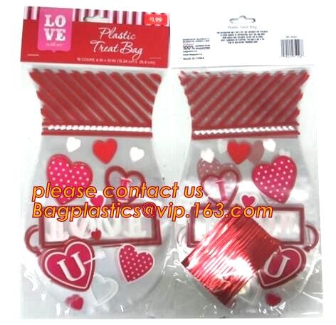 gravure printing halloween party bag, cute design food grade plastic cookie packing,halloween shrink cello treat bags fo
