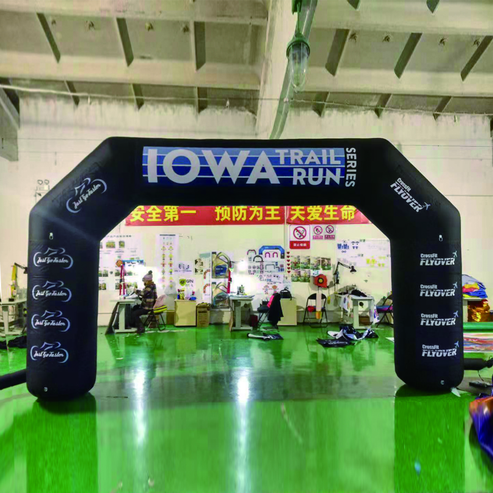 Custom Printing Logo Giant Outdoor Inflatable Sports Arch Race Arch for Competition Amusement