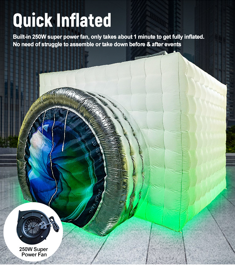 Portable Photo Booth Enclosure Blow Up Photo Booth With Camera Printer