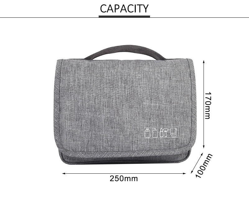 Unisex Anti Collision Blank Oxford Hanging Wash Bag