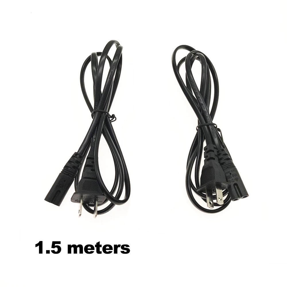 2Pin EU Power Cable 250V 2.5A DC Plug Power Cord IEC Female End