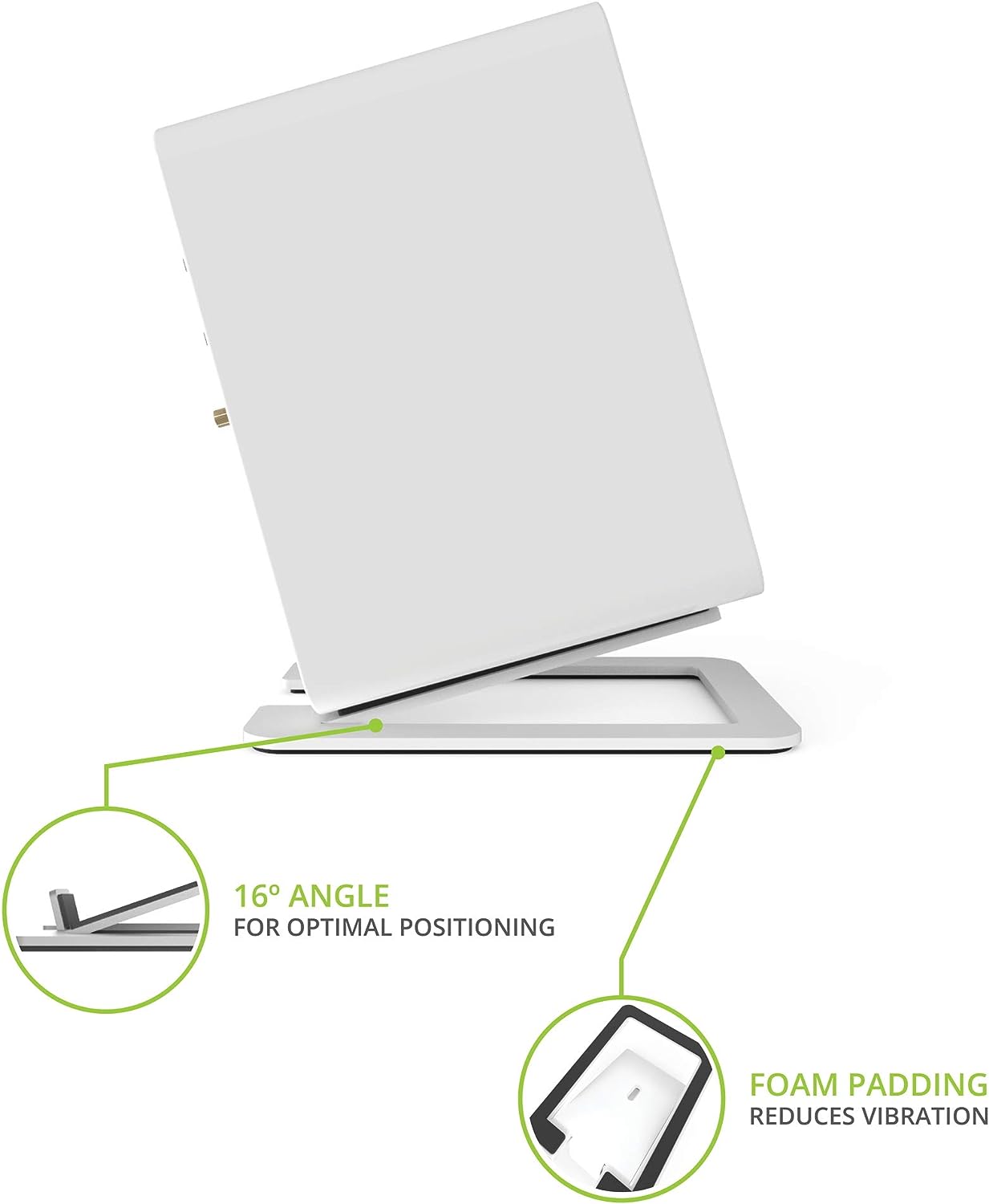 Metal Desktop Speaker Stands Tilted Steel Damping Foam Padding for Standard Structure