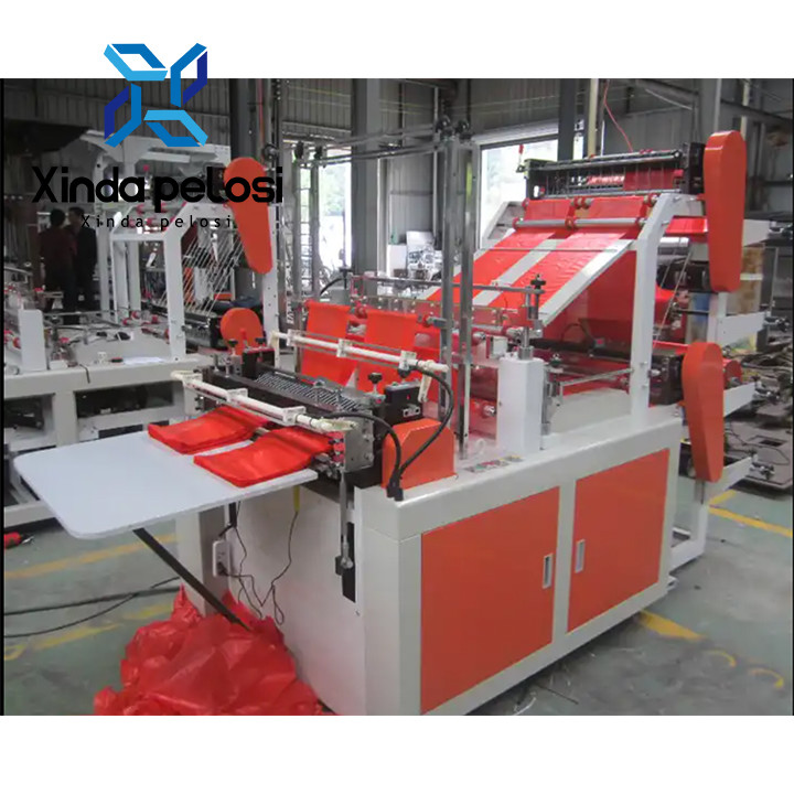 Hot Melting Glue PE Bag Sealing And Cutting Machine Bag Computerized