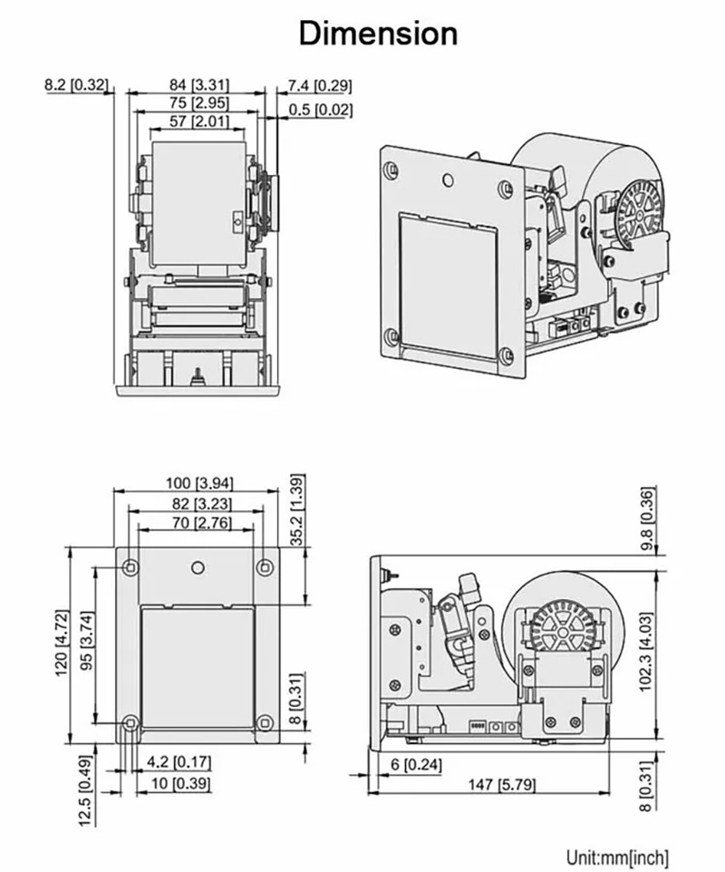 ICT Thermal Printer Online Casino Payment System TOP-GP58
