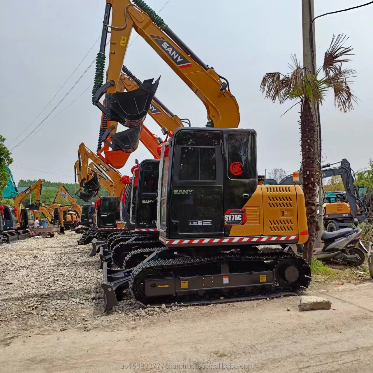 Hydraulic Construction Machine SANY Sy 75c Pro Excavator with Original Hydraulic Pump