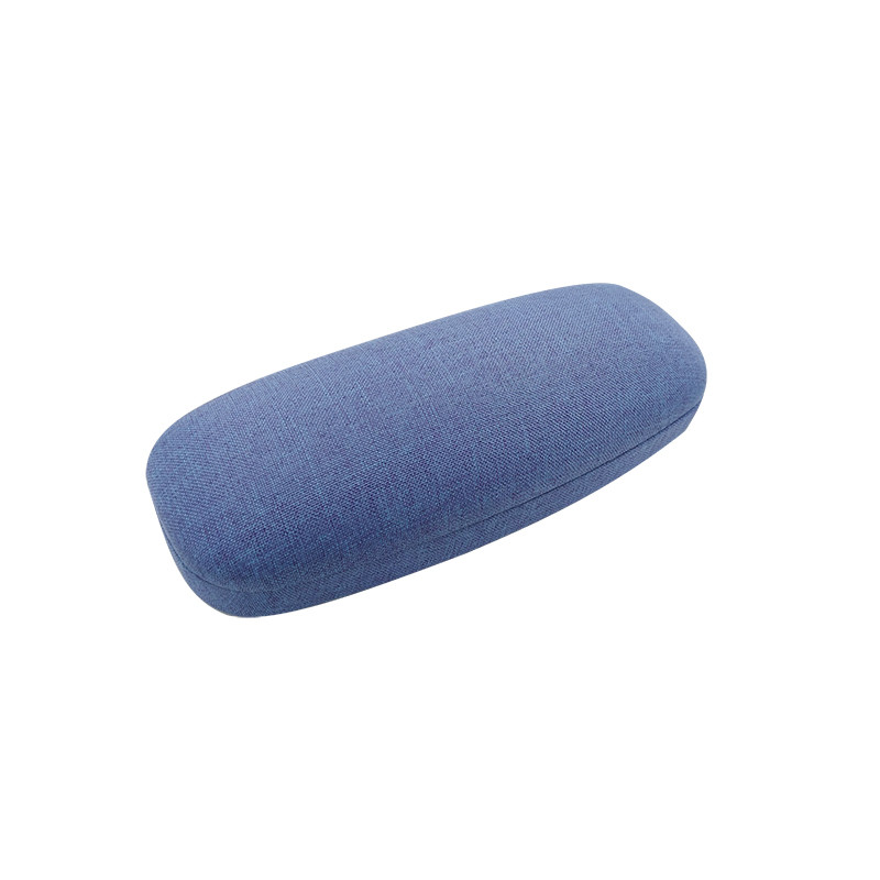 Multi Color Linen Shell Hard Optical Case PU Metal Eyeglass Case