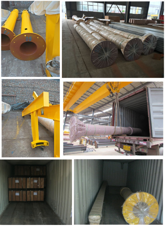 Luffing 270° Pillar Mounted Jib Crane Span 4.5m~6m
