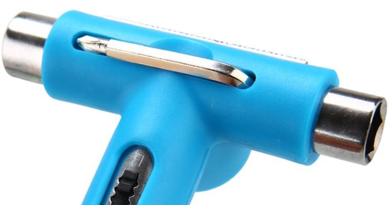 Skate Tool 10-In-1 Multi Function Skateboard Multi Tool Nylon Metal