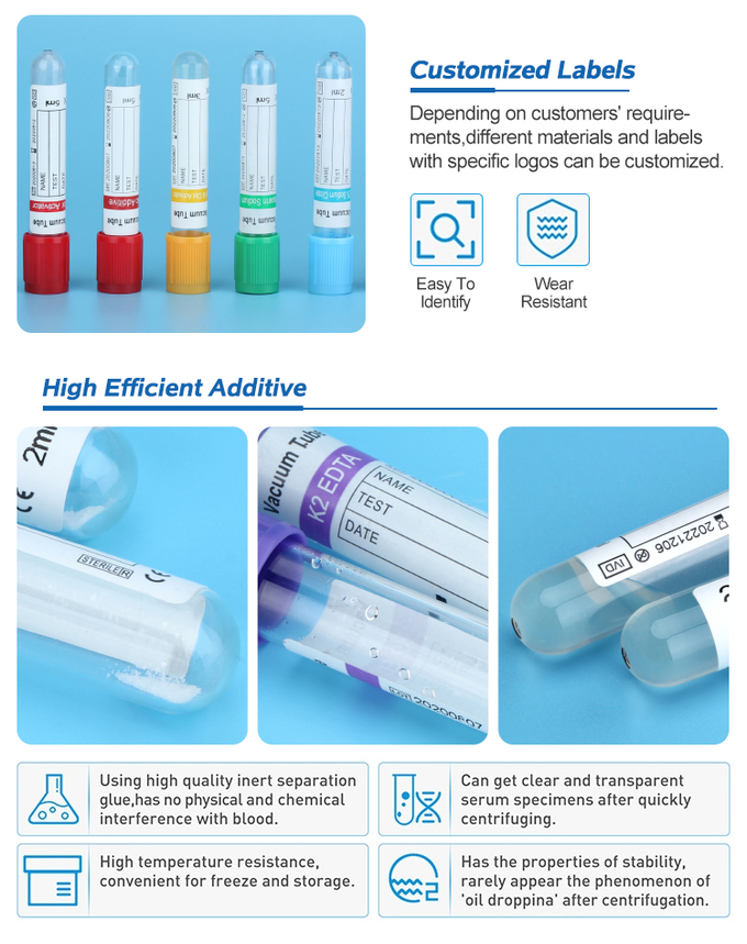 Medical Factory Directly Collect Blood Sampling Vacuette Tube 1