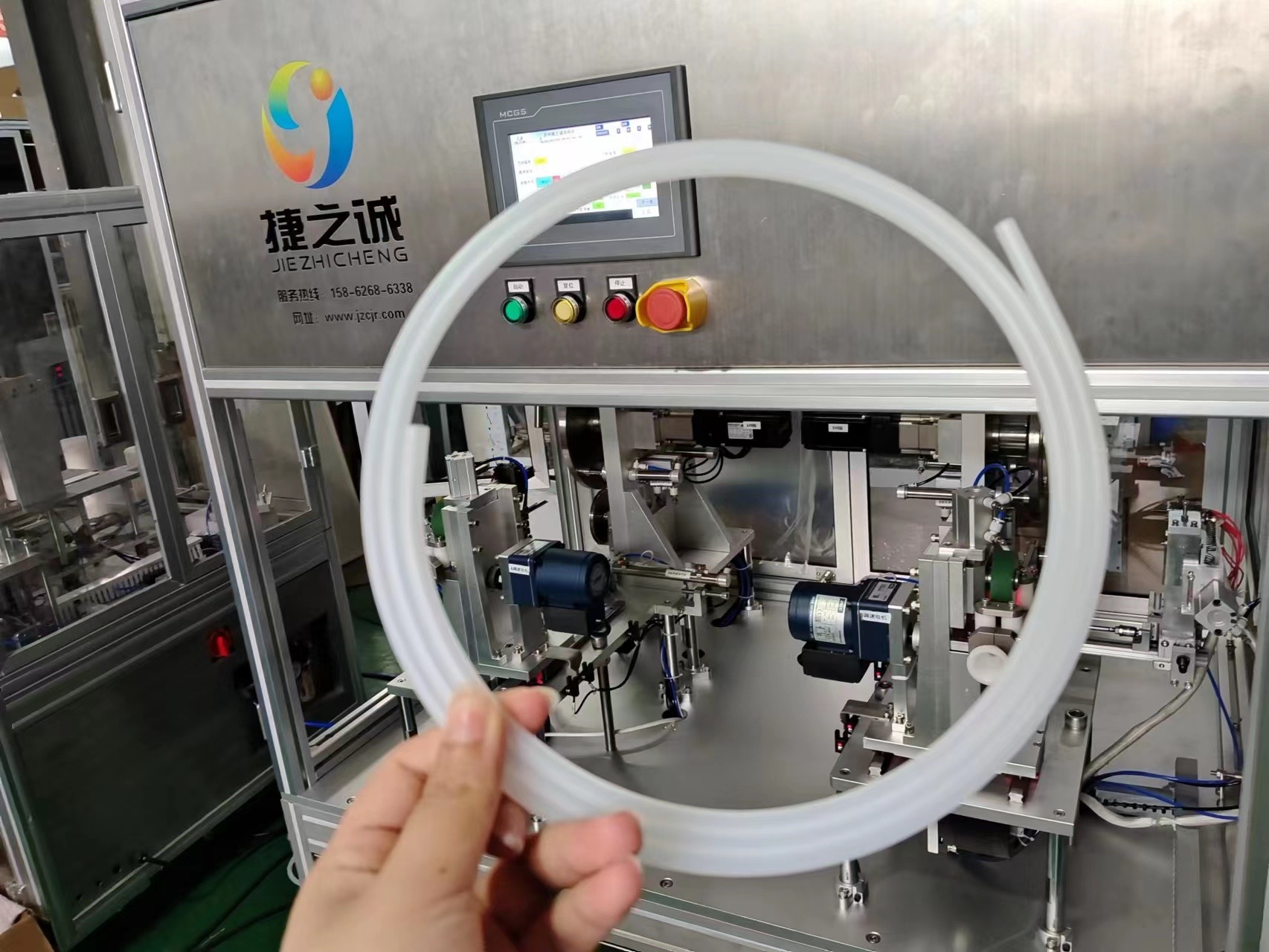 3-4seconds/Piece Medical Tube Coiling Packaging Machine For Guide Wire Sheath Winding