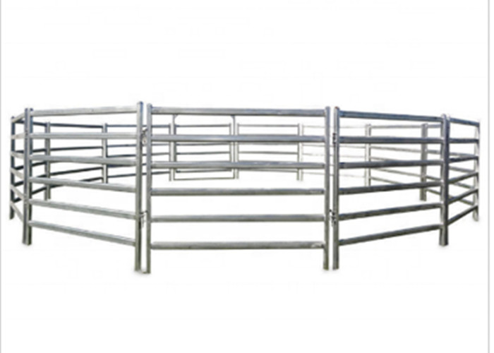 Metal Cattle Farm Equipment 1.6 * 1.8 Meters Hot Dip Galvanized Fence Panel