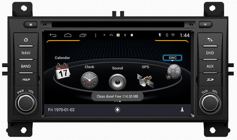 ouchuangbo s160 android 4.4 car sat nav head unit for Chrysler Jeep Grand Cherokee with Built-in FM /AM radio tuner