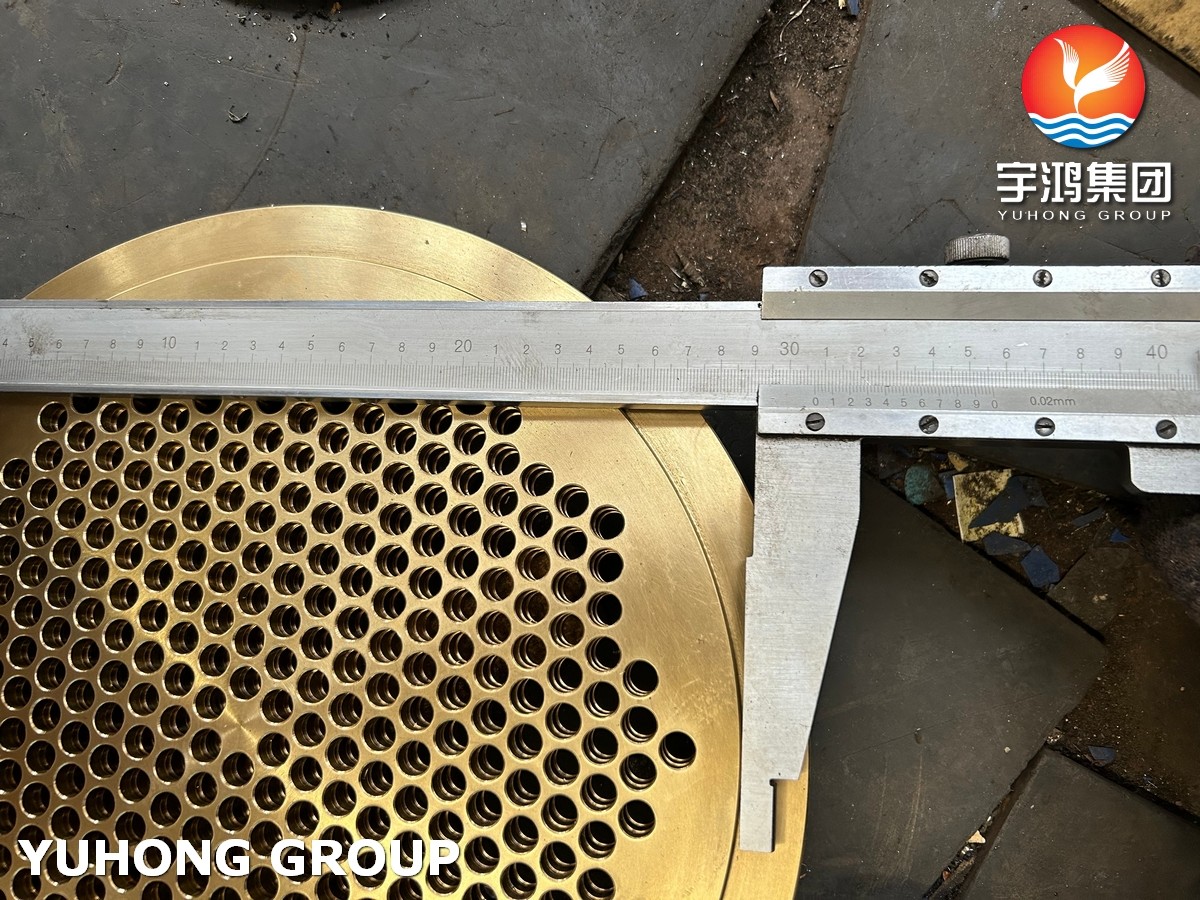 ASTM B171 C46400 Naval Brass Tubesheet For Heat Exchanger And Boiler