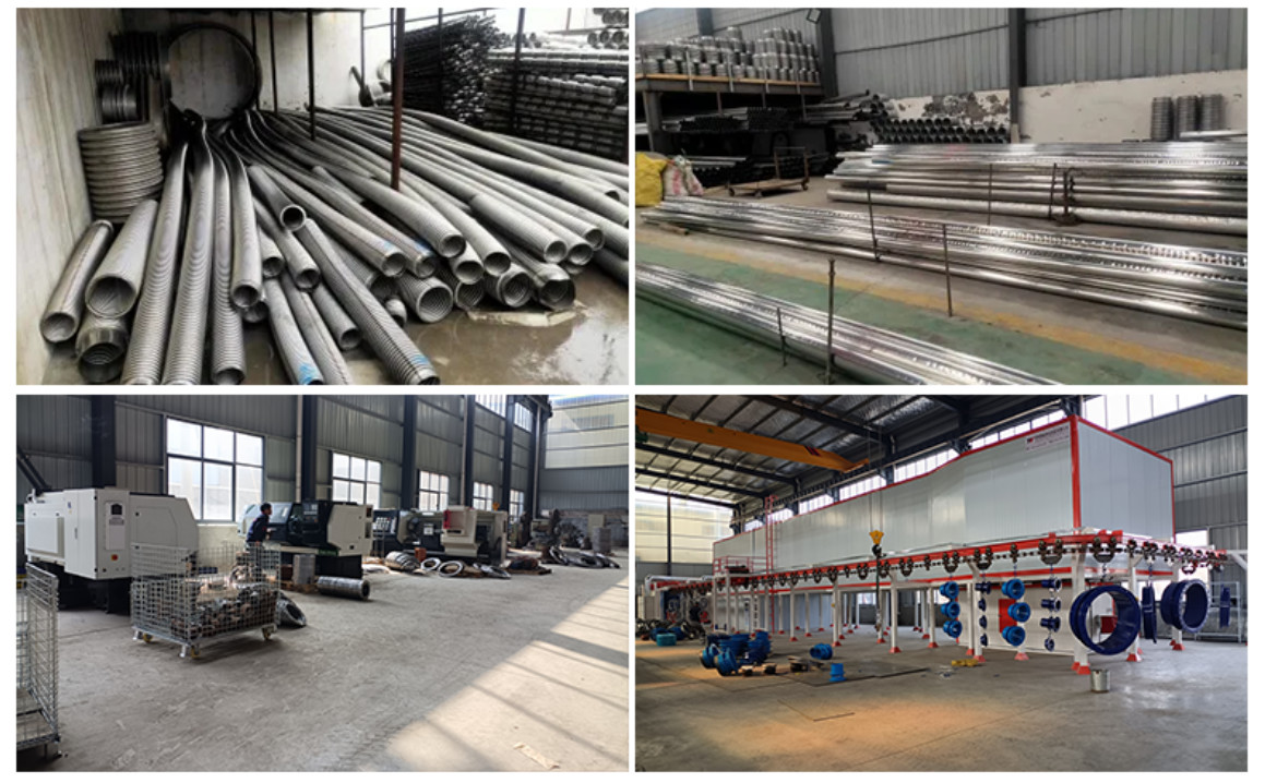 DN50 PN6 carbon steel compensator flange metal multilayer bellows expansion joint