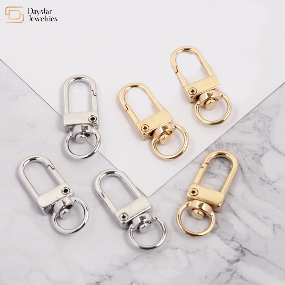 Colorful Metal Swivel Snap Hooks For Bag Strap Keychains Connector