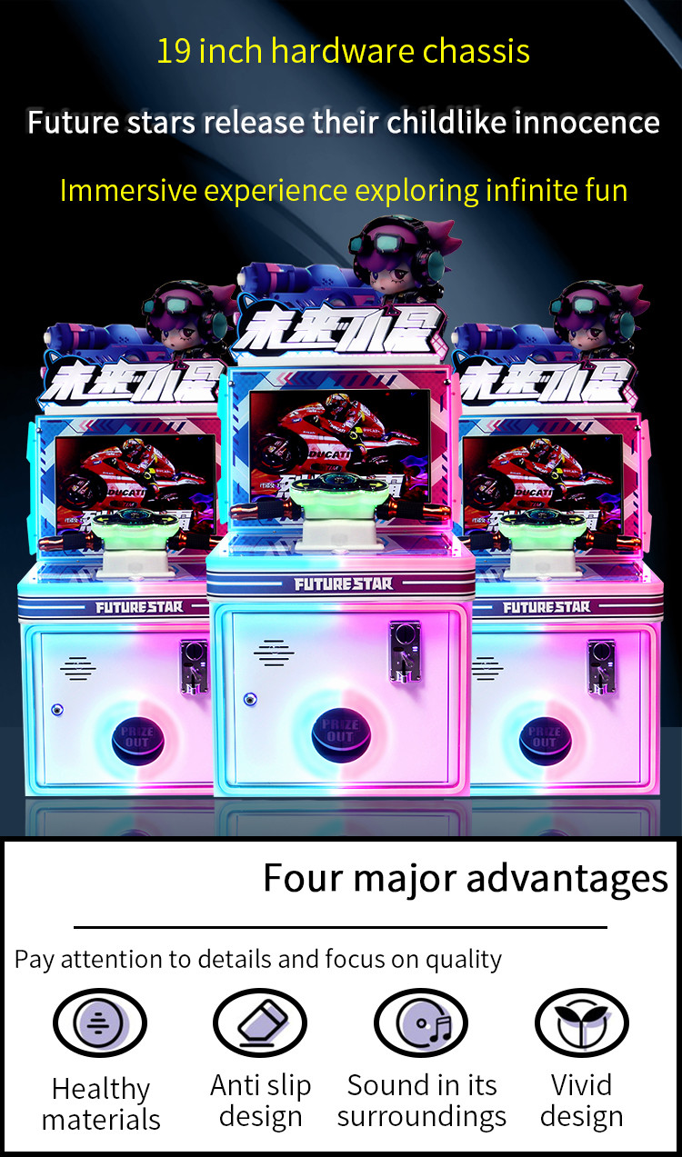 Video Coin Arcade Player Flame Battle Motorcycle Simulator Game Machine