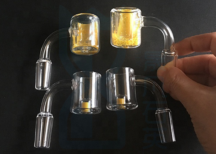 Male Female Smoking Quartz Glass Nail Double 2mm Thick High Density