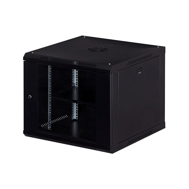 Space Saving Network Server Rack with Removable Doors and 4 Wheels