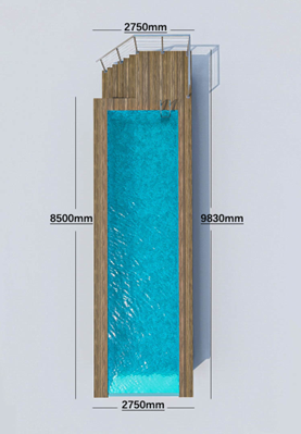 12m Acrylic Swimming Pool A Luxurious Addition to Aupool Spectacular Hotel Rooftop