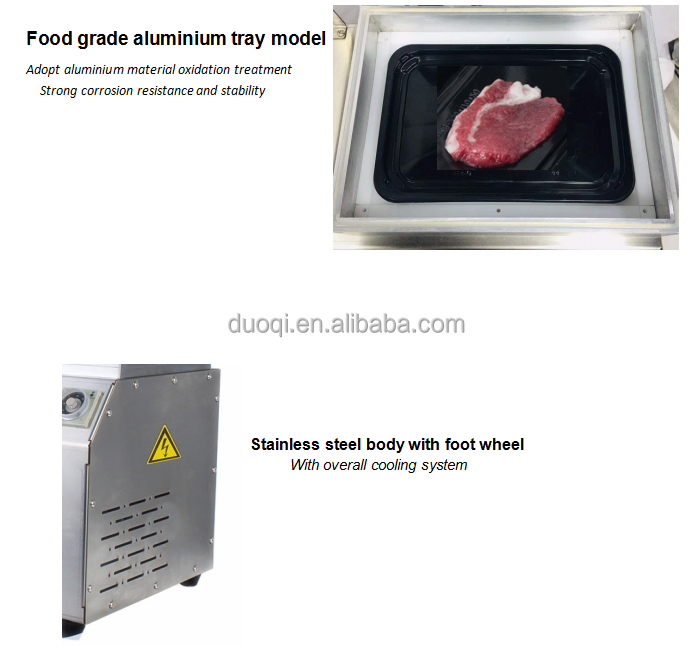 DUOQI-DQ240VCT Tray Vacuum Skin Pack Machine Multifunctional For Beef And Fish