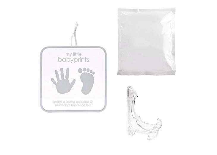 Customized Baby Keepsake Tin Souvenir Newborn Gift Hand And Footprint Clay Tin