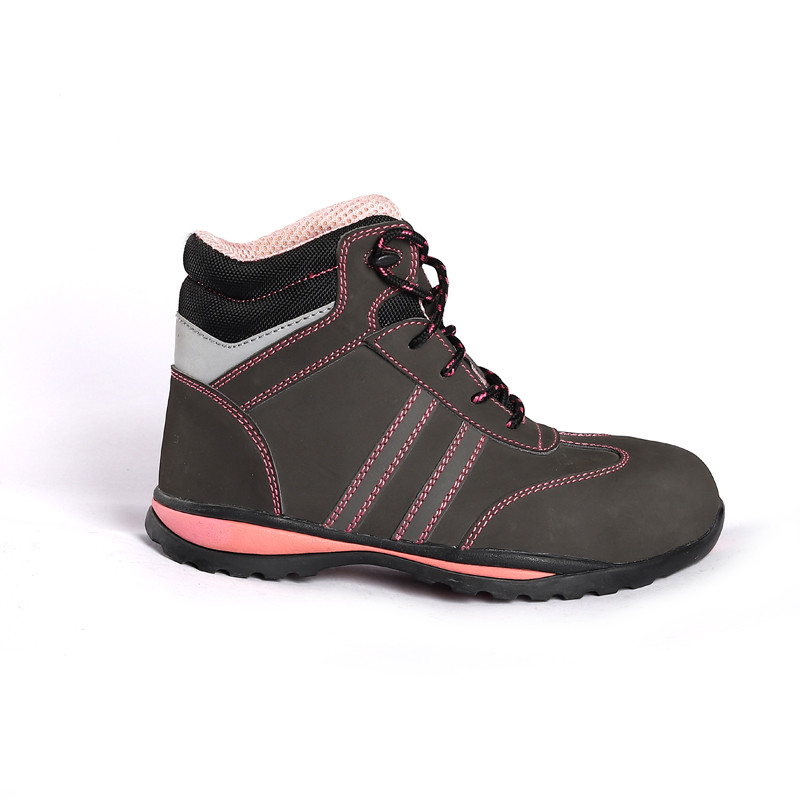 Fashionable Work Safety Women Non Slip Shoes Light Weight Mental Free Sports Anti Smash