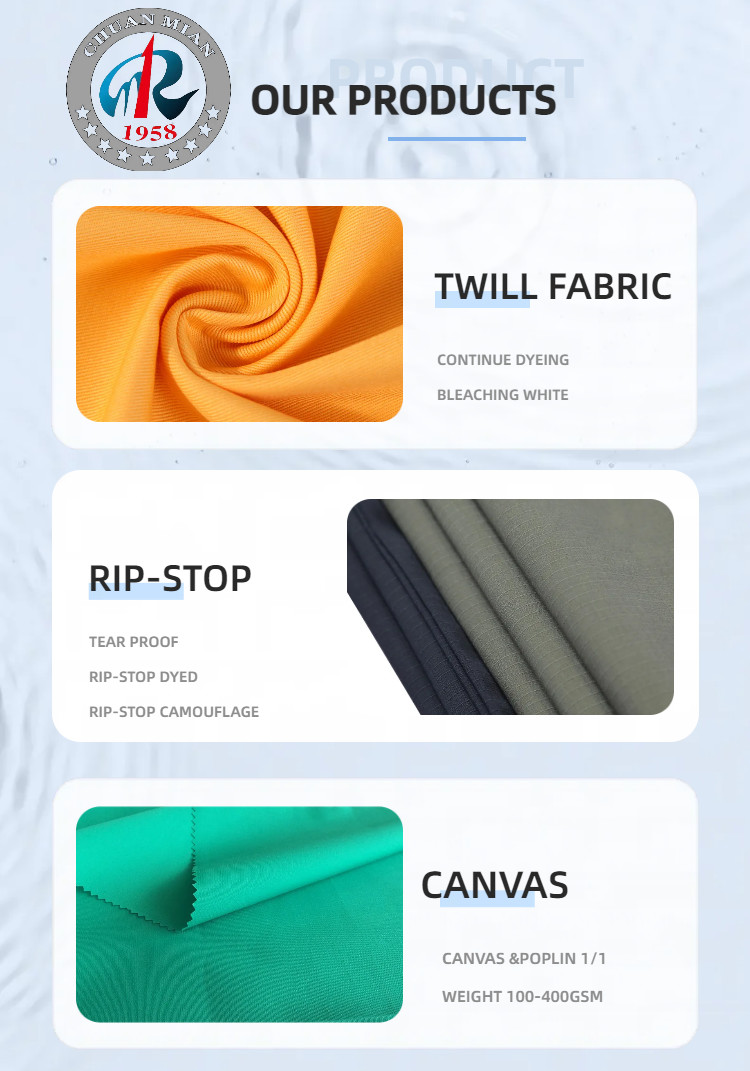 100-300GSM Cotton Spandex Pants Fabric With Shrinkage Control