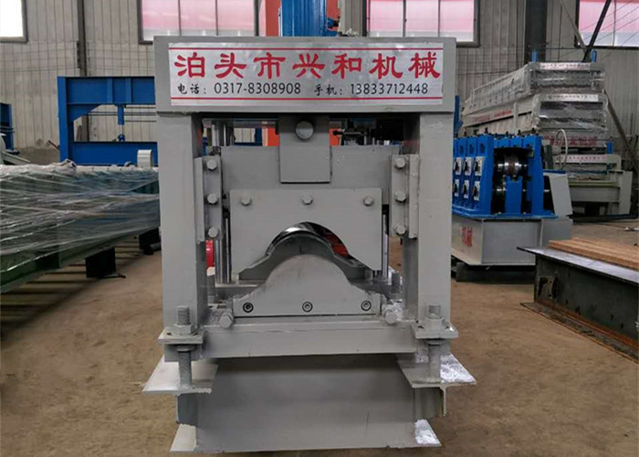 Grey Color Ridge Cap Roll Forming Machine Using GI Colored Steel Material