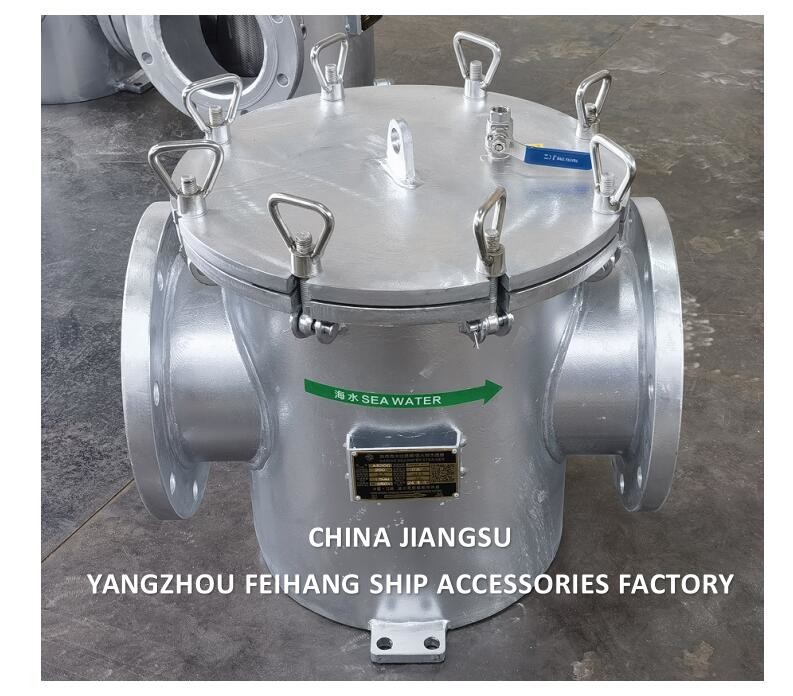 Main Engine Sea Water Strainer Szie-8"-Dn200 Carbon Steel Body Stainless Steel Filter