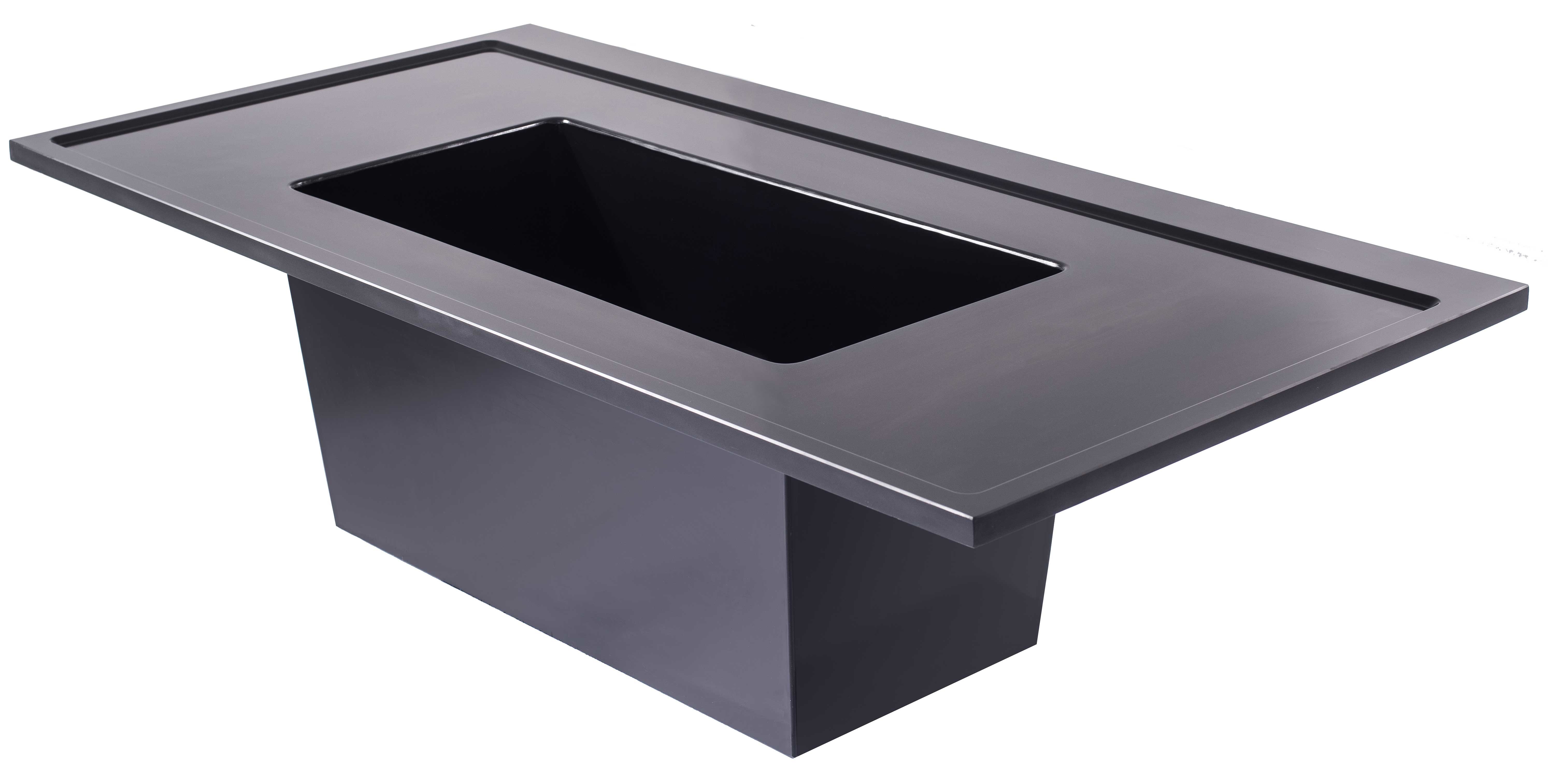Quartz Sand / Epoxy Resin Laboratory Monolithic Undermount Sink For University / Hospital