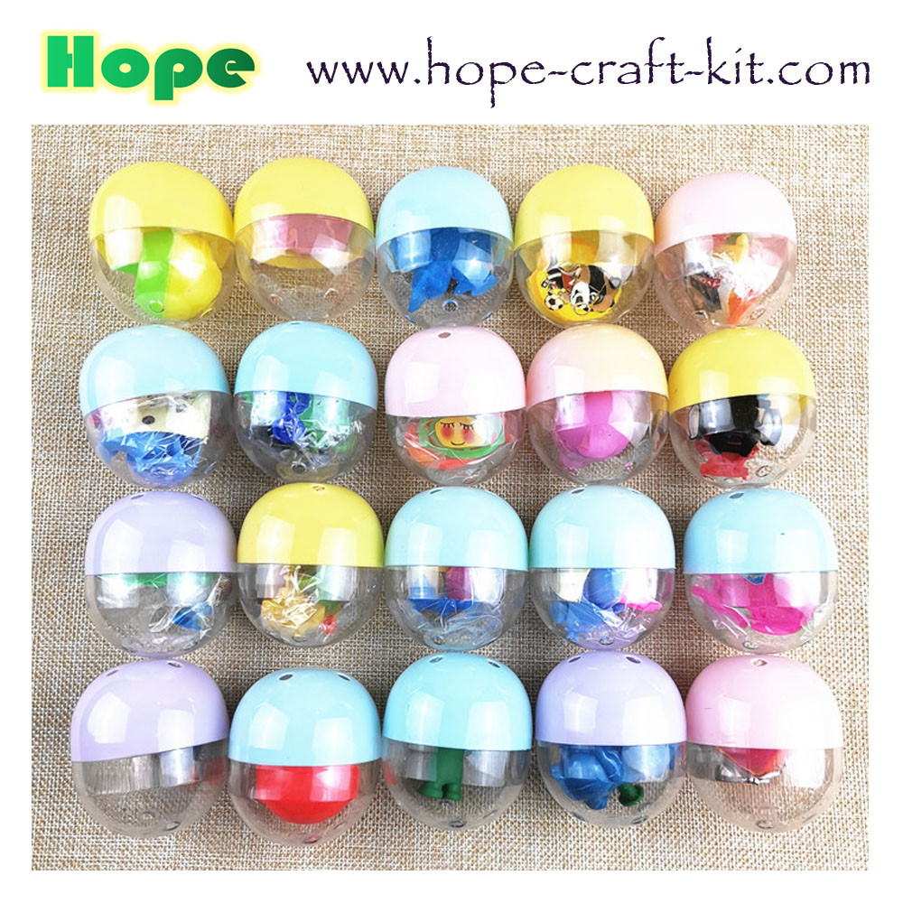 Various Size Mixed Colors Gachapon Eggs surprise Gacha Balls Capsule Eggs can be filled with small toys as fun toys