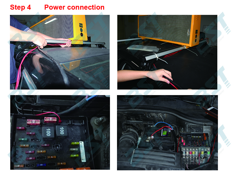Full Color 4G Wireless P3 Taxi Top Screens 40000 Pixel per sqm Waterproof IP65 OEM