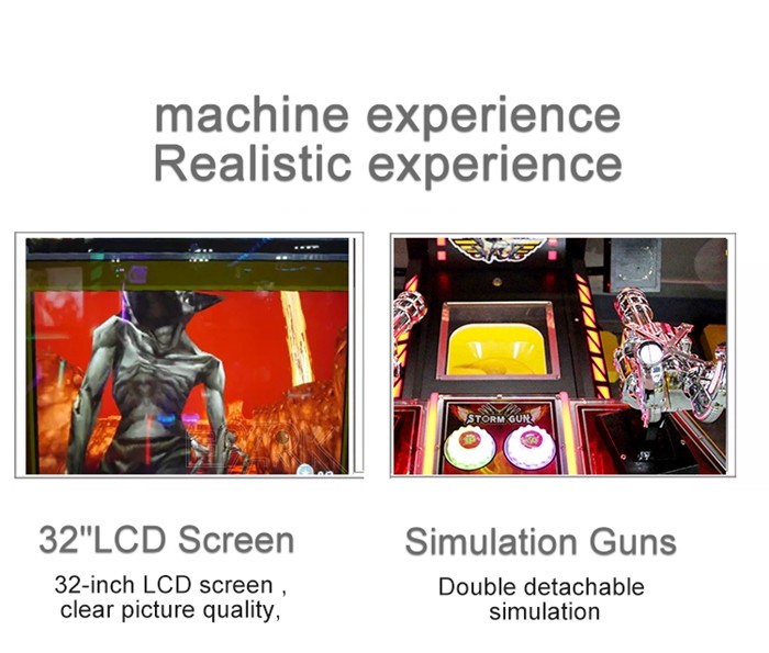 Storm Gun Shooting Coin Amusement Arcade Game Machine Storm Gun Games