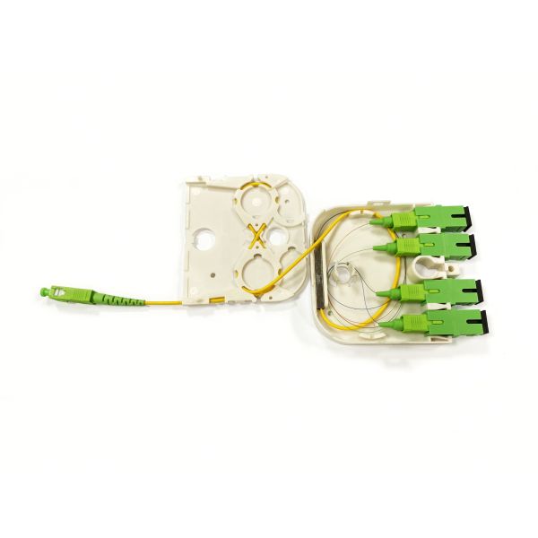 Manufacture Price FTTH 1x8 SC/APC Mini Cassette Fiber Optic PLC Splitter Wave length 1260-1650nm for Custom network solutions