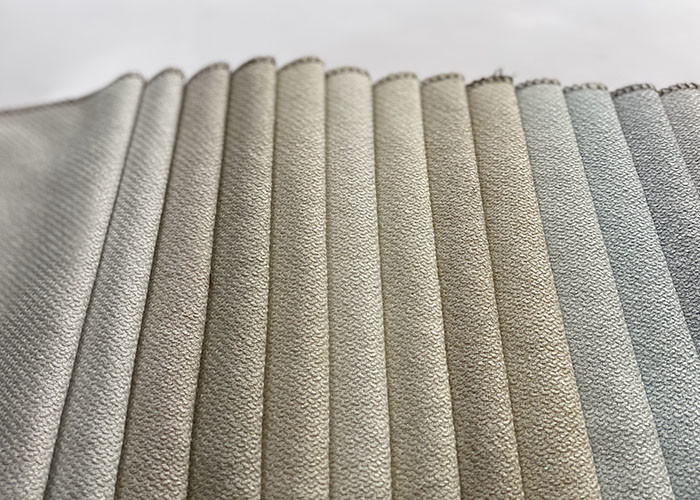 Knitted Linen Sofa Fabric Flame Retardant Faux Linen Fabric Polyester