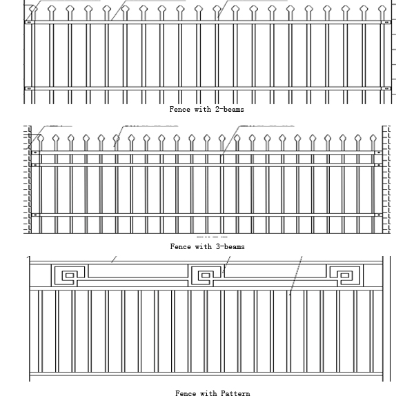 Metal Steel Ornamental Fencing Made In China, STEEL garrison Fence, High Security Fence