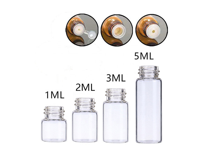 1ml 2ml 3ml 5ml Essential Oil Glass Bottle Amber Glass Vial With Plug