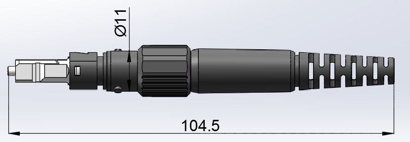 3 In 1 Waterproof Pre Connectorized Cable Connector For Fiber Optical