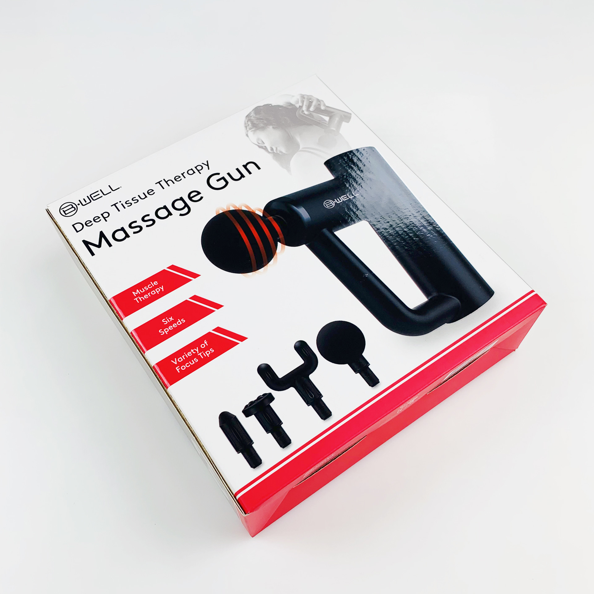 Custom Folding Gift Paper Box Health Care Products Packaging Box for Electronic Muscle Massage Gun