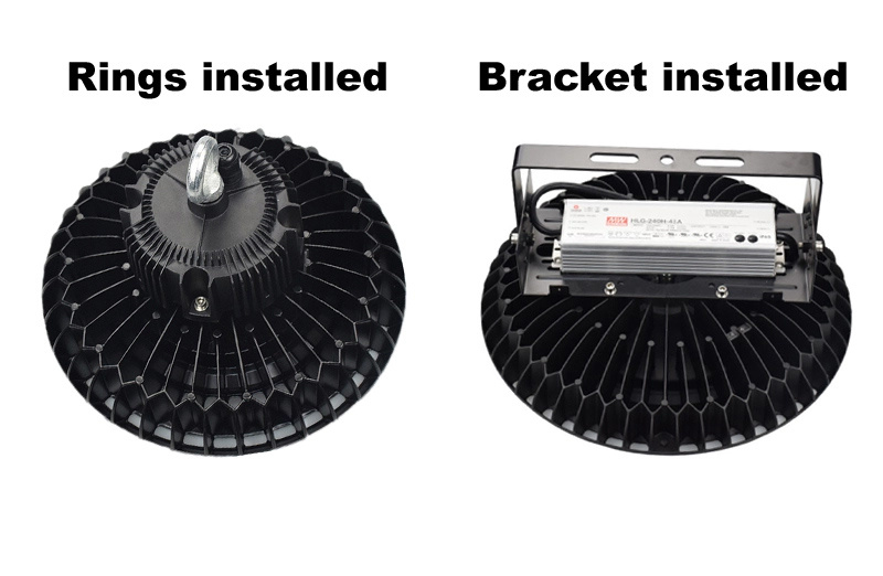 170lm/W/180lm/W/190lm/W/195lm/W 100W/120W/150W/200W UFO LED High Bay Light for Warehouse