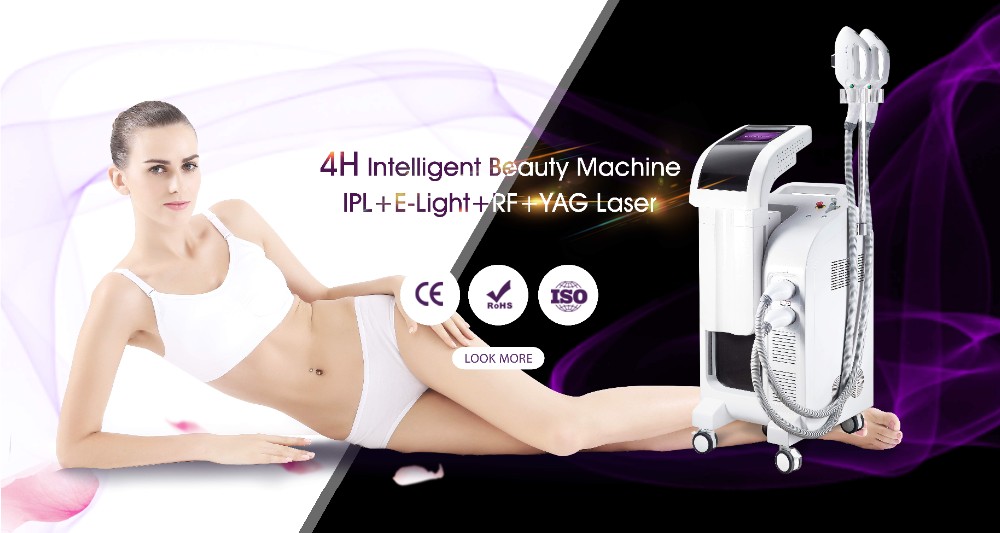 Pigment Reduction IPL RF Beauty Equipment 2500w Output Power 4 - 8mm YAG Spot Diameter