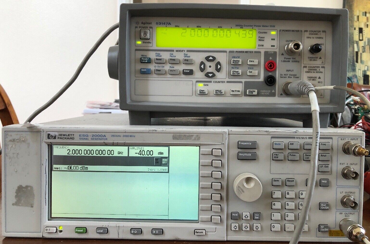 Agilent 53147A RF Power Meter Microwave Counter DVM 20GHz Ultra Wideband