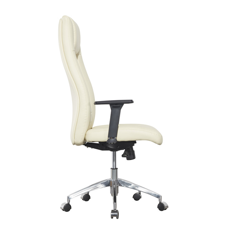 High Back With Visitor Chair Pu Office Chair With Black Pu Casters